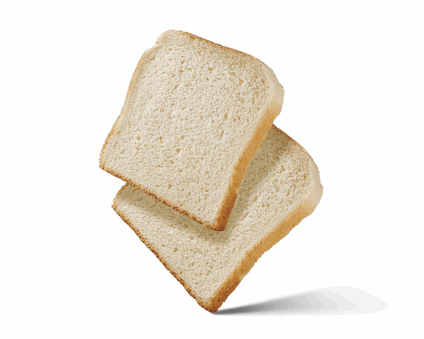 Fette di pane bianco soffice su sfondo scuro