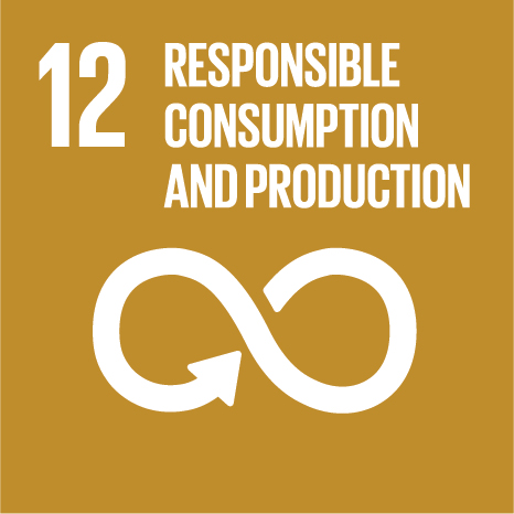 Icona del Goal 12 dei Sustainable Development Goals che rappresenta il consumo e la produzione responsabili