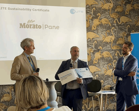 Delivery ceremony of the ELITE sustainability certificate to Morato Pane