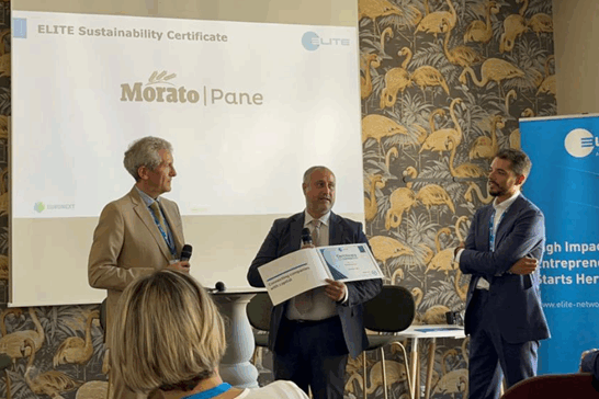 Delivery ceremony of the ELITE sustainability certificate to Morato Pane