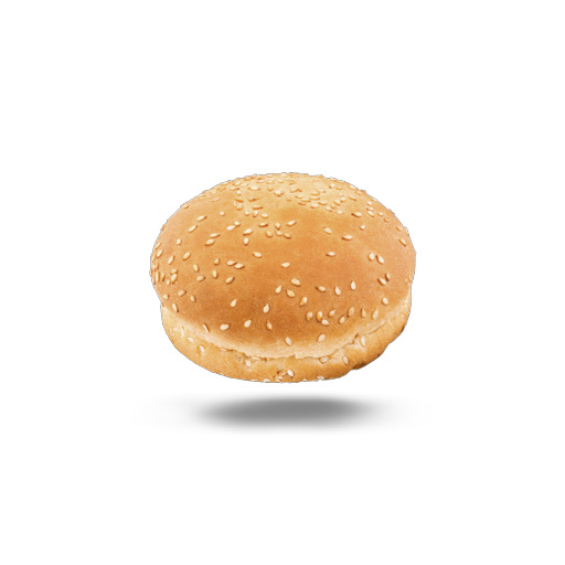 Panino sesamato morbido con una superficie dorata e liscia